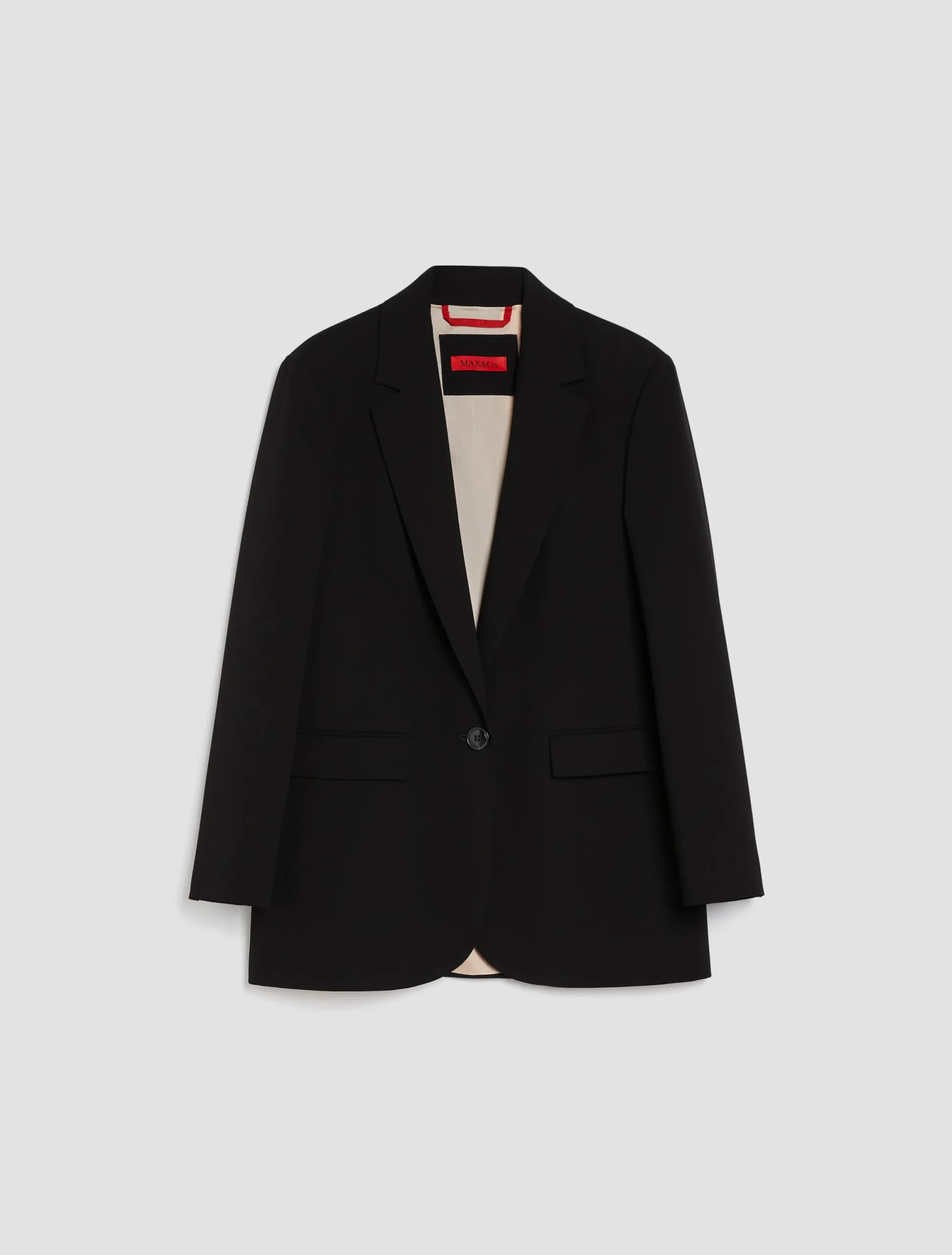 Single-breasted crêpe blazer