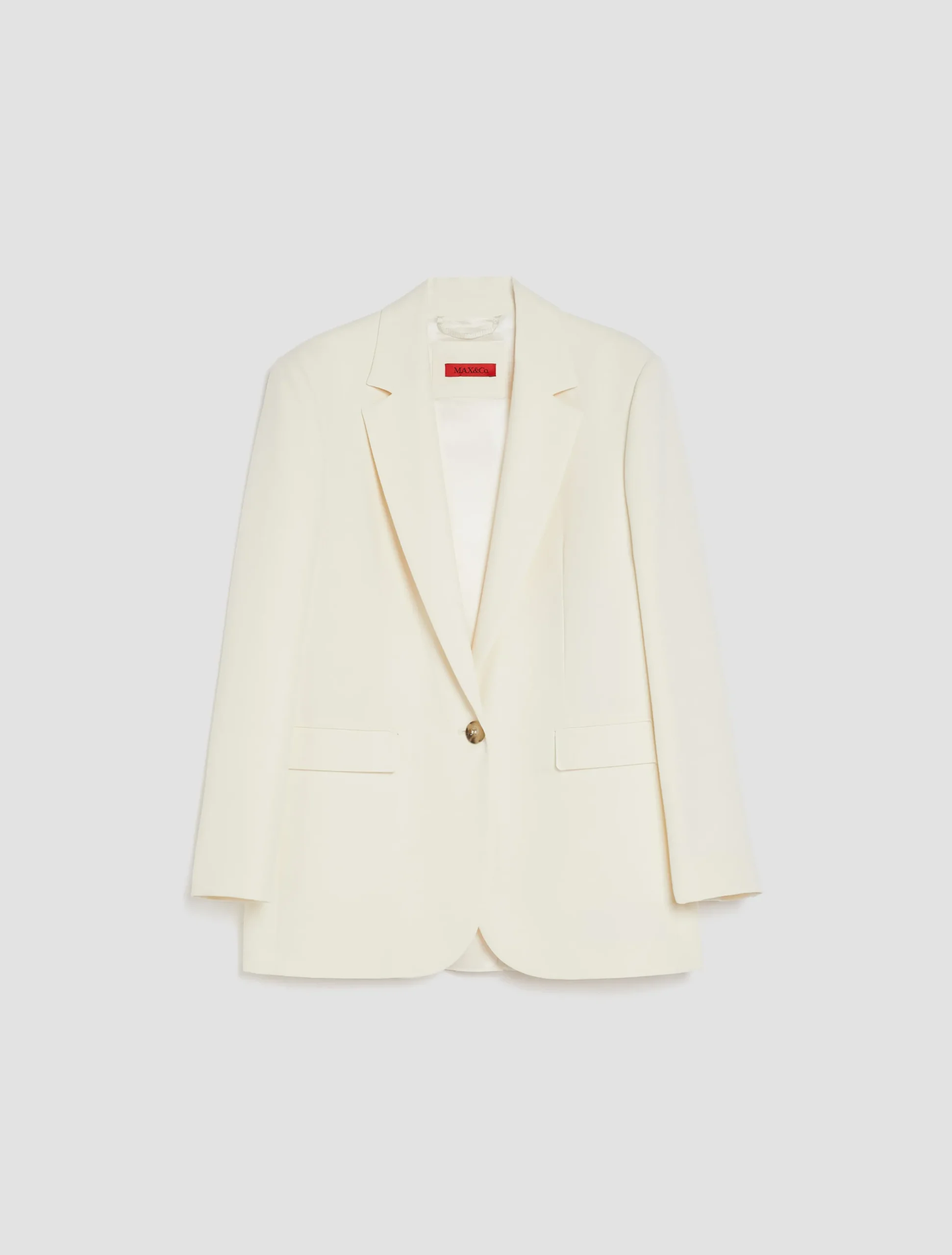 Single-breasted crêpe blazer