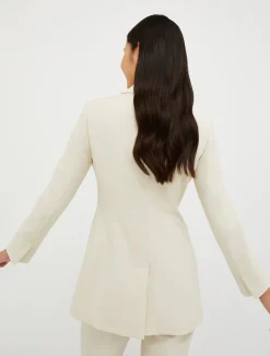 Single-breasted longline blazer