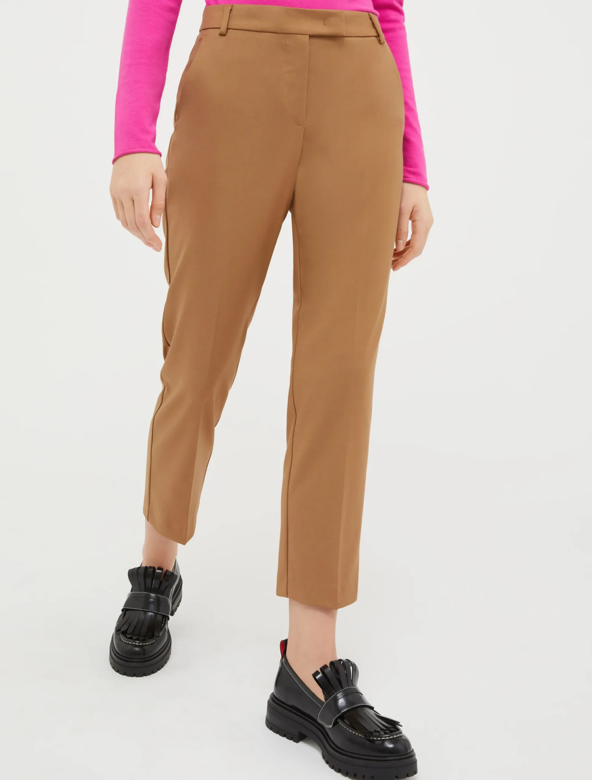 Slim flannel trousers