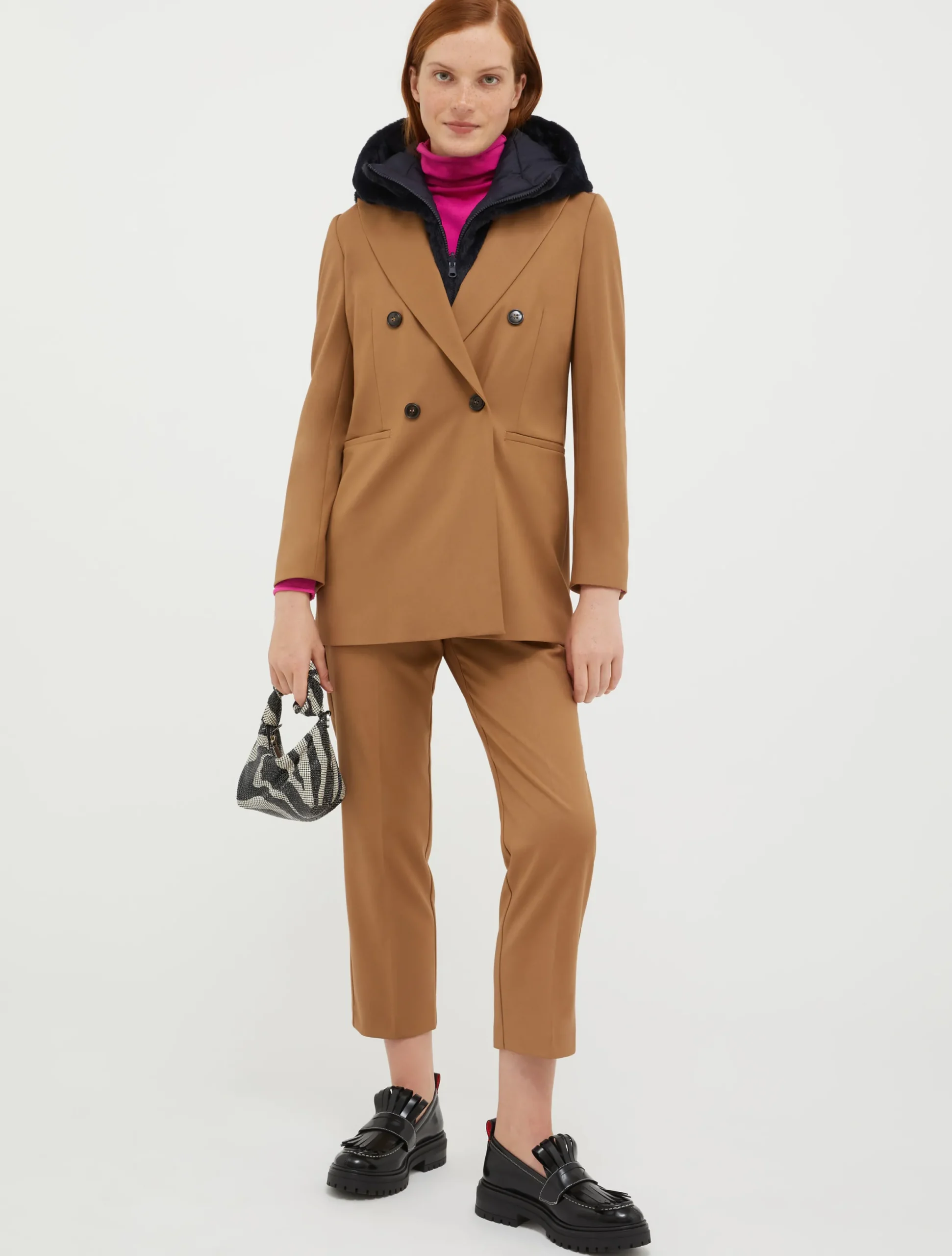 Slim flannel trousers