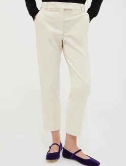 Slim flannel trousers