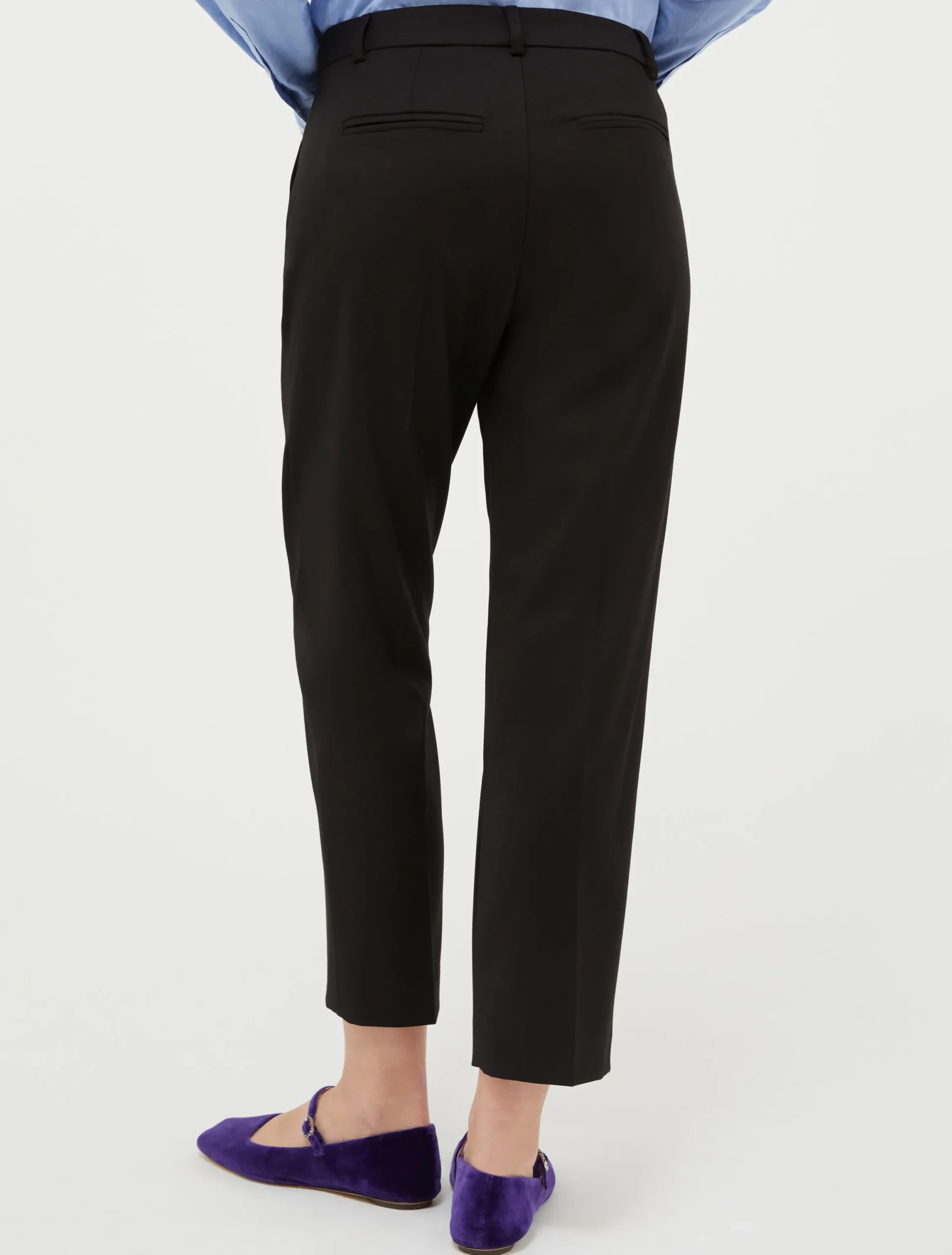 Slim flannel trousers