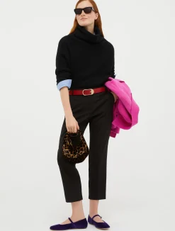 Slim flannel trousers