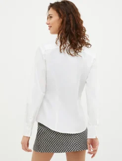 Slim-fit cotton poplin shirt