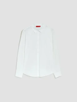 Slim-fit cotton poplin shirt