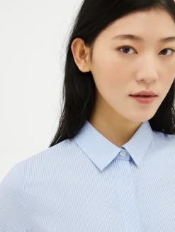Slim-fit cotton poplin shirt