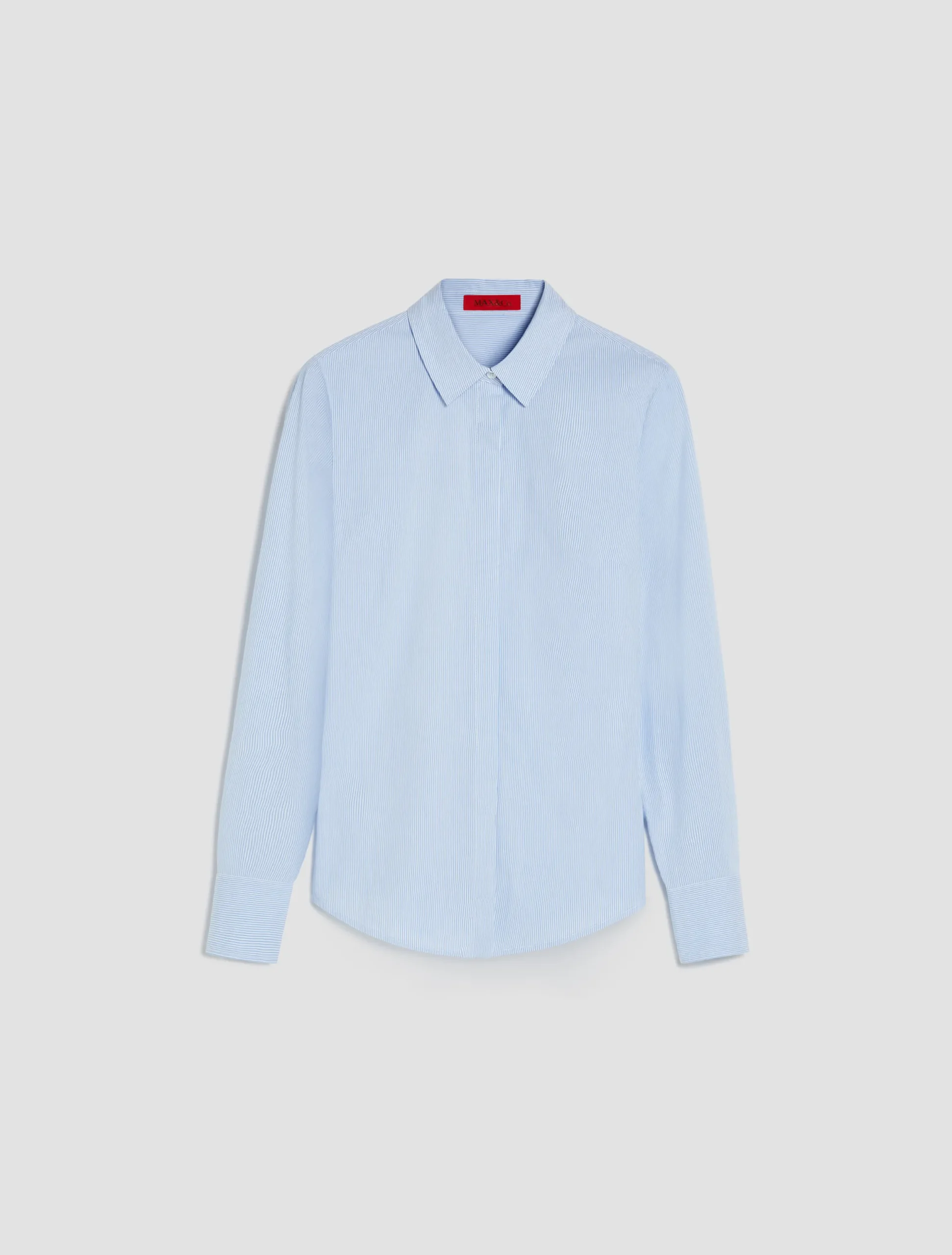 Slim-fit cotton poplin shirt
