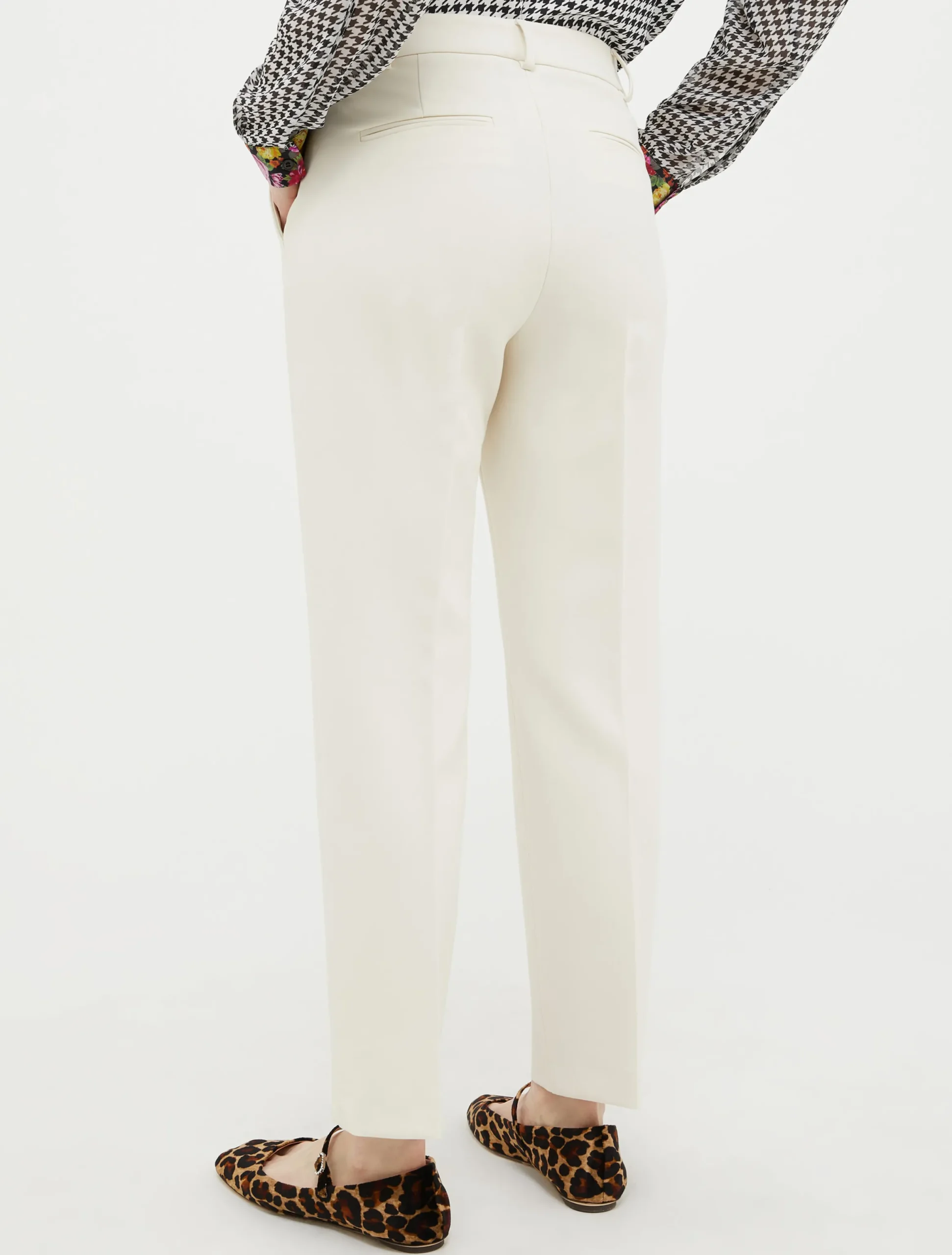 Slim-fit tapered trousers