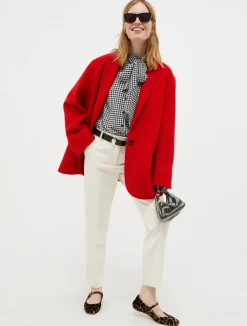 Slim-fit tapered trousers