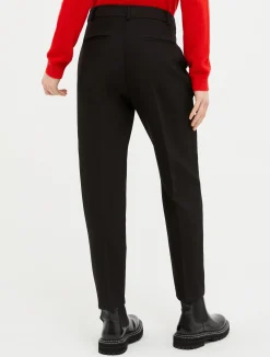 Slim-fit tapered trousers