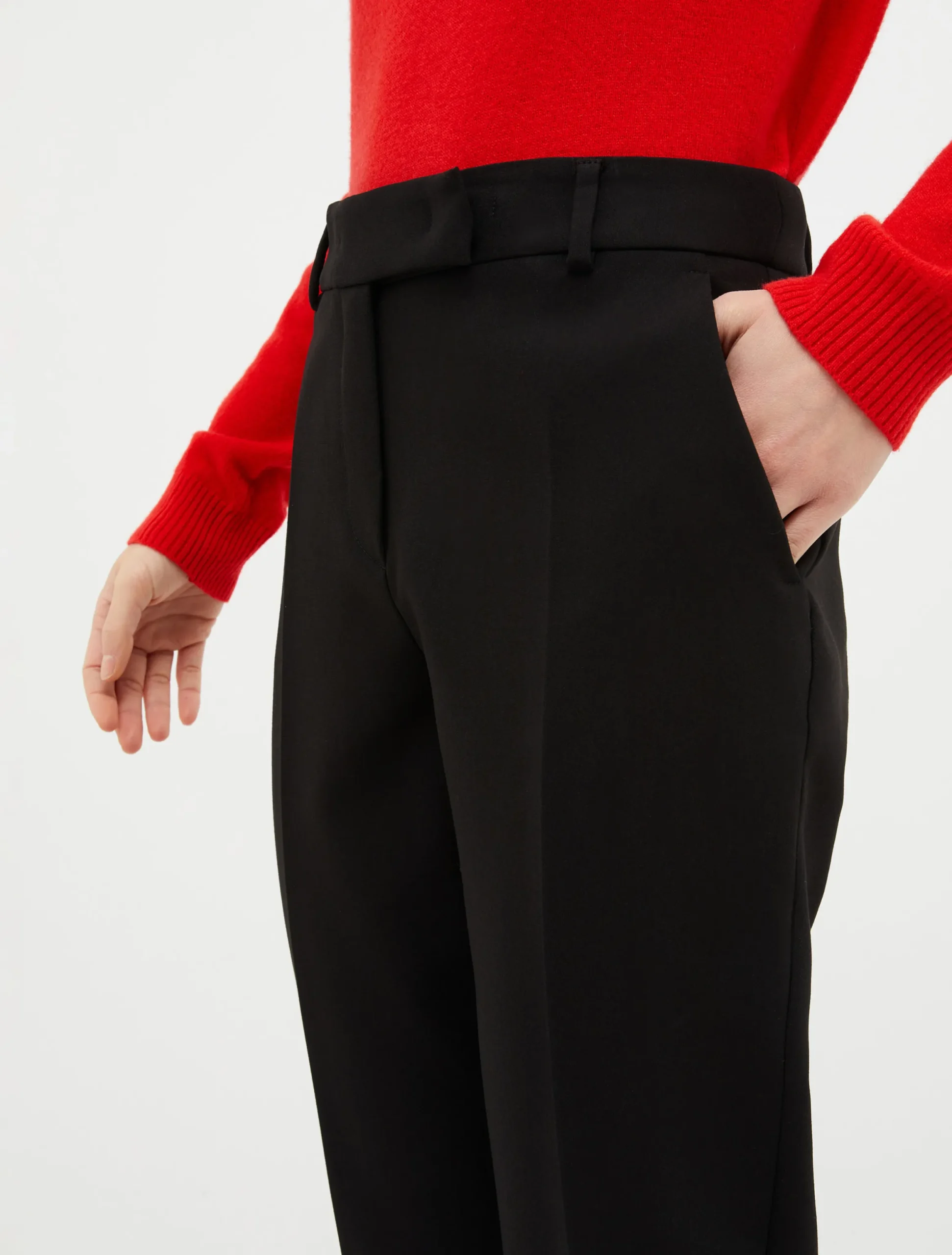 Slim-fit tapered trousers