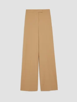 Straight-cut wide-leg trousers