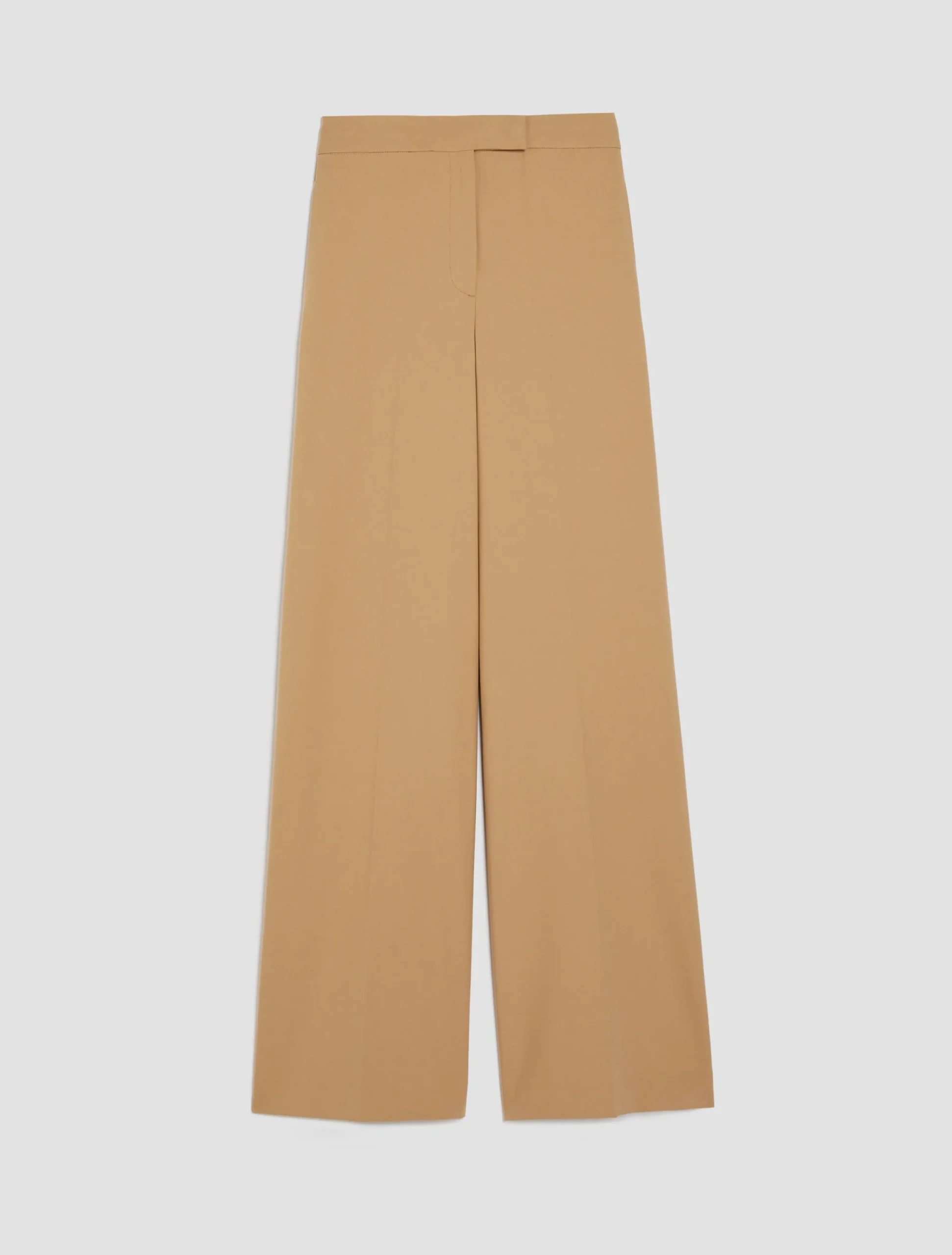 Straight-cut wide-leg trousers