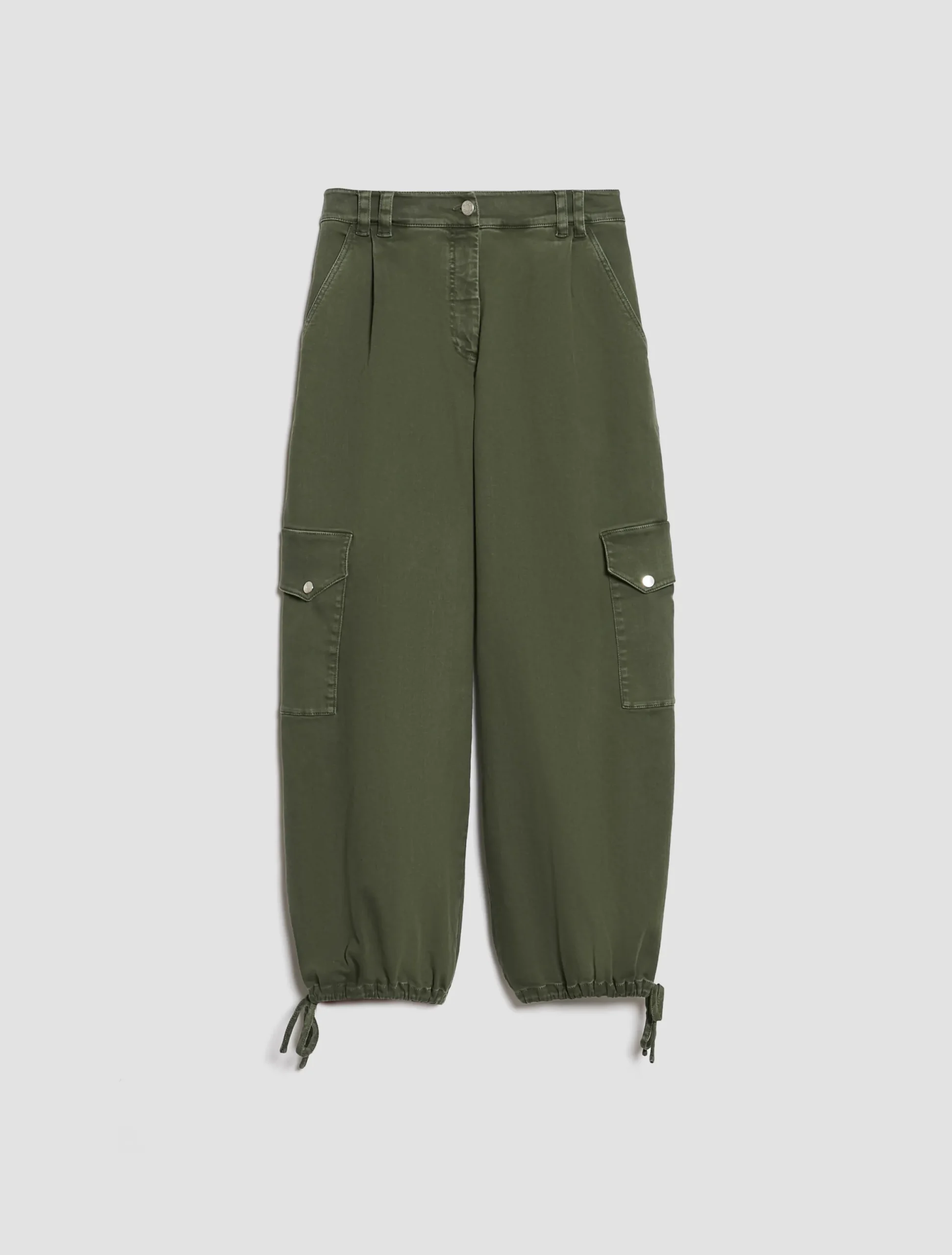 Stretch cotton drill drill cargo trousers