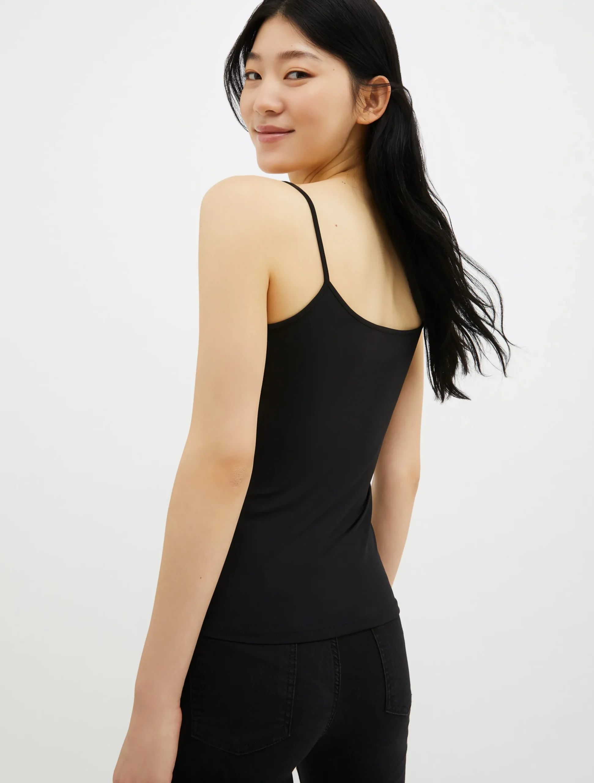 Stretch-jersey vest top