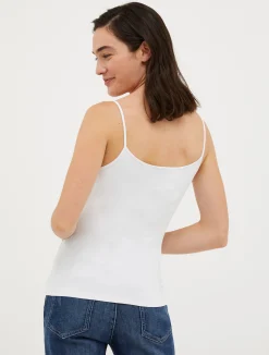 Stretch-jersey vest top