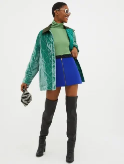 Stretchy turtleneck top