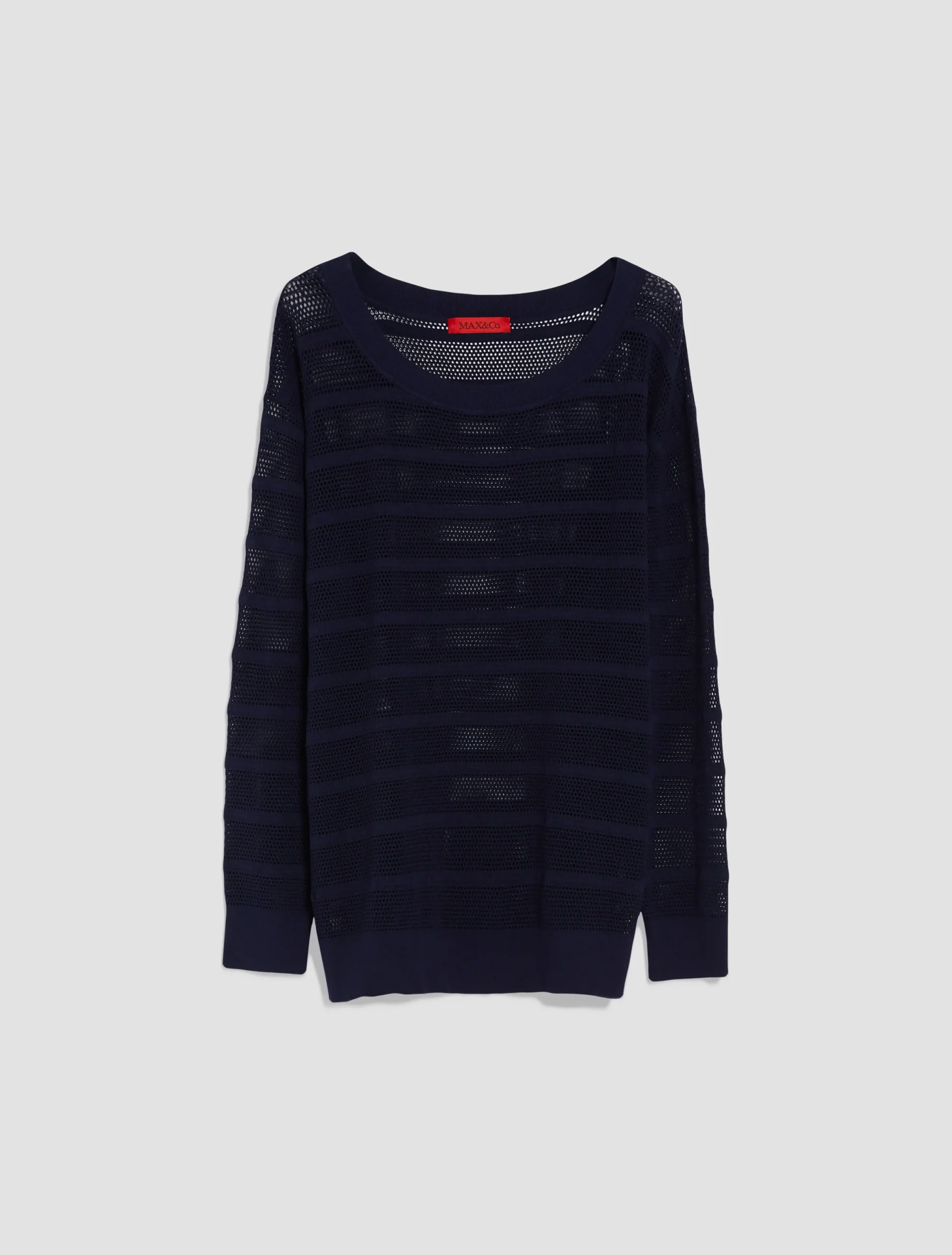Striped openwork jumper