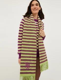 Striped wool stole