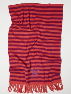 Striped wool stole