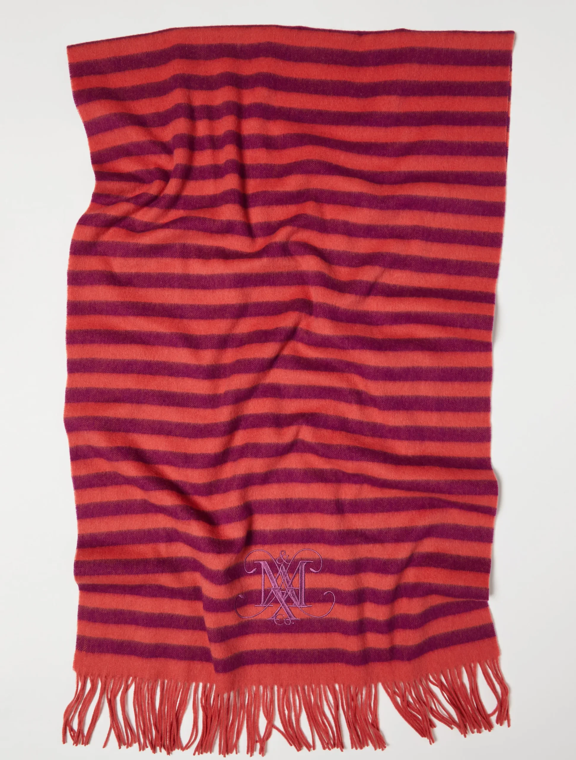 Striped wool stole