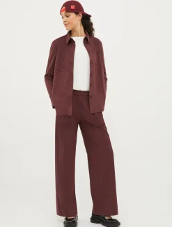 Suede-jersey shirt