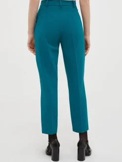Tapered stretch-crepe trousers