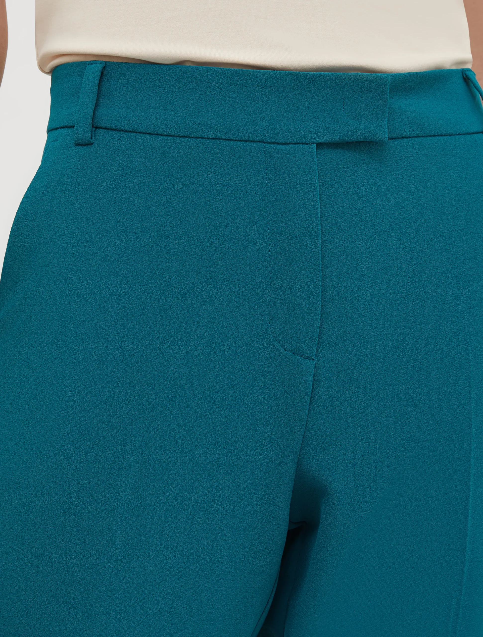 Tapered stretch-crepe trousers