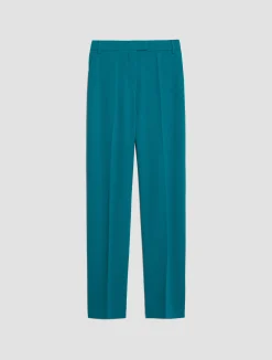 Tapered stretch-crepe trousers