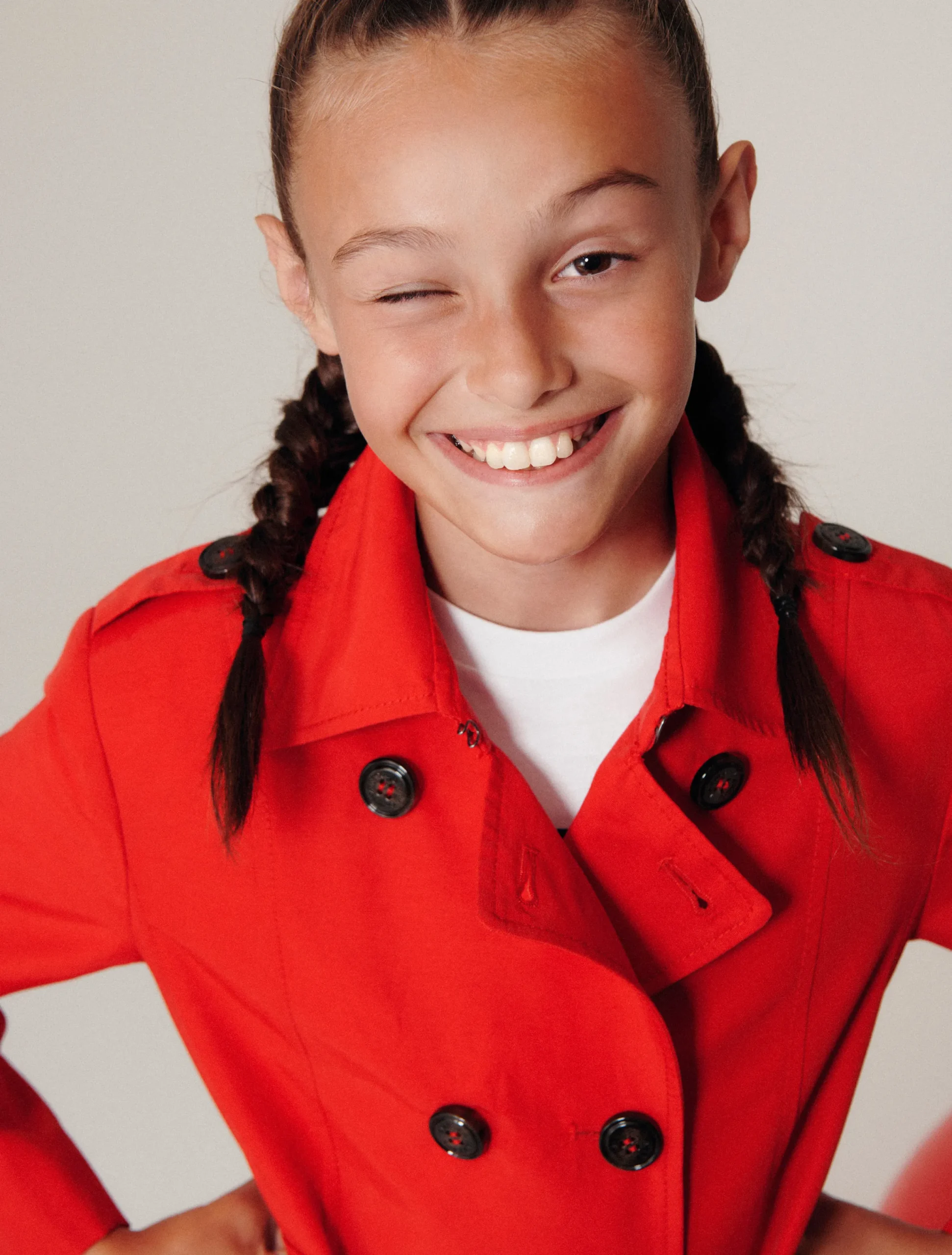 Technical cotton trench coat KID