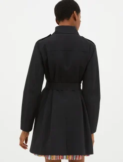 Technical-cotton trench coat