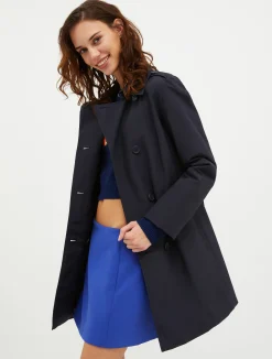 Technical-cotton trench coat