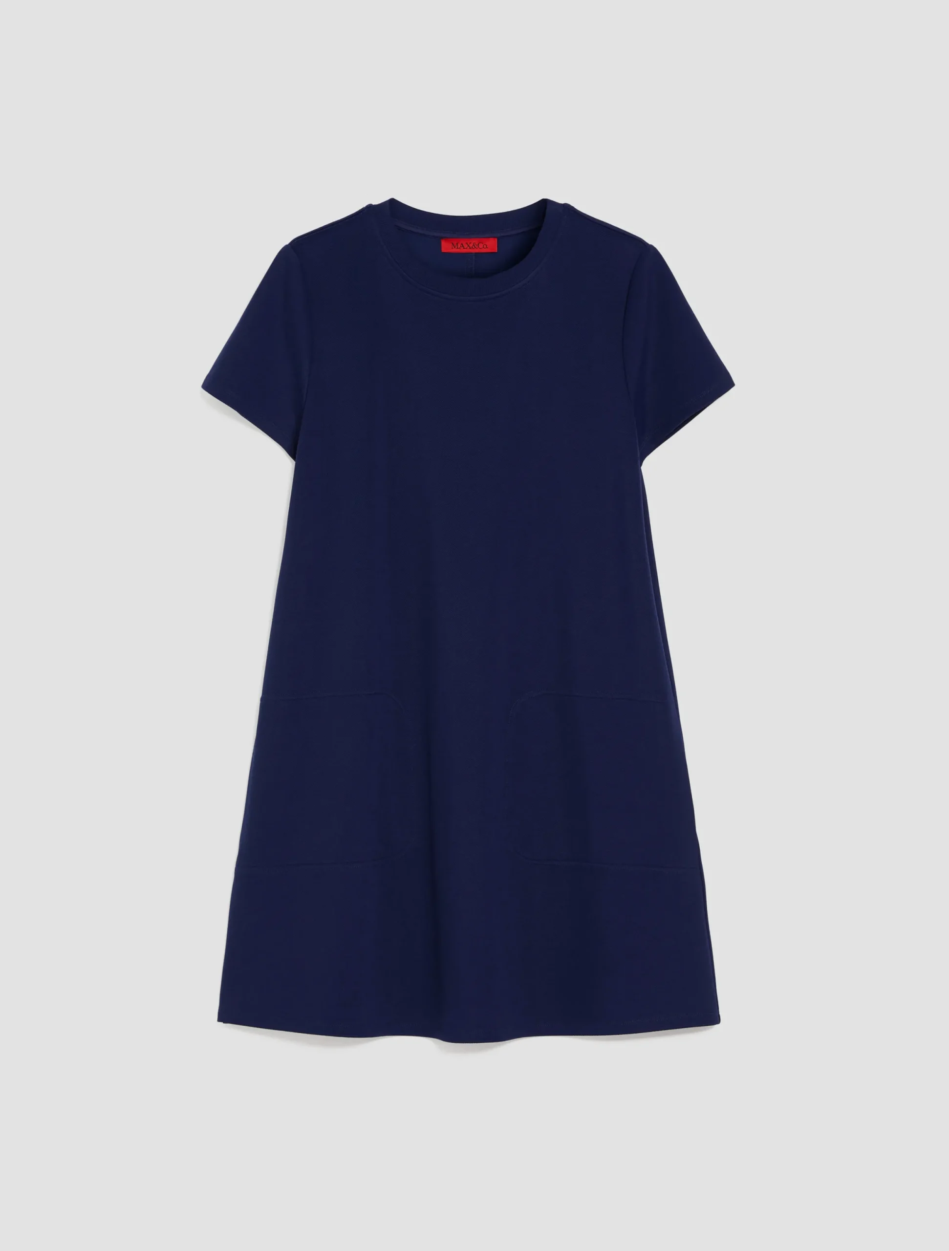 Textured stretch-jersey dress