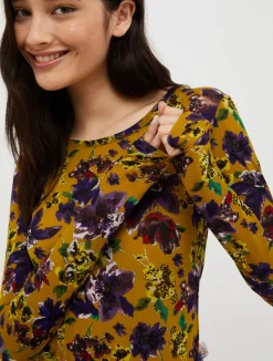 Tulle-jersey T-shirt