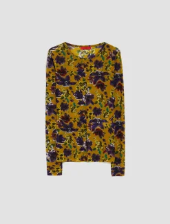 Tulle-jersey T-shirt