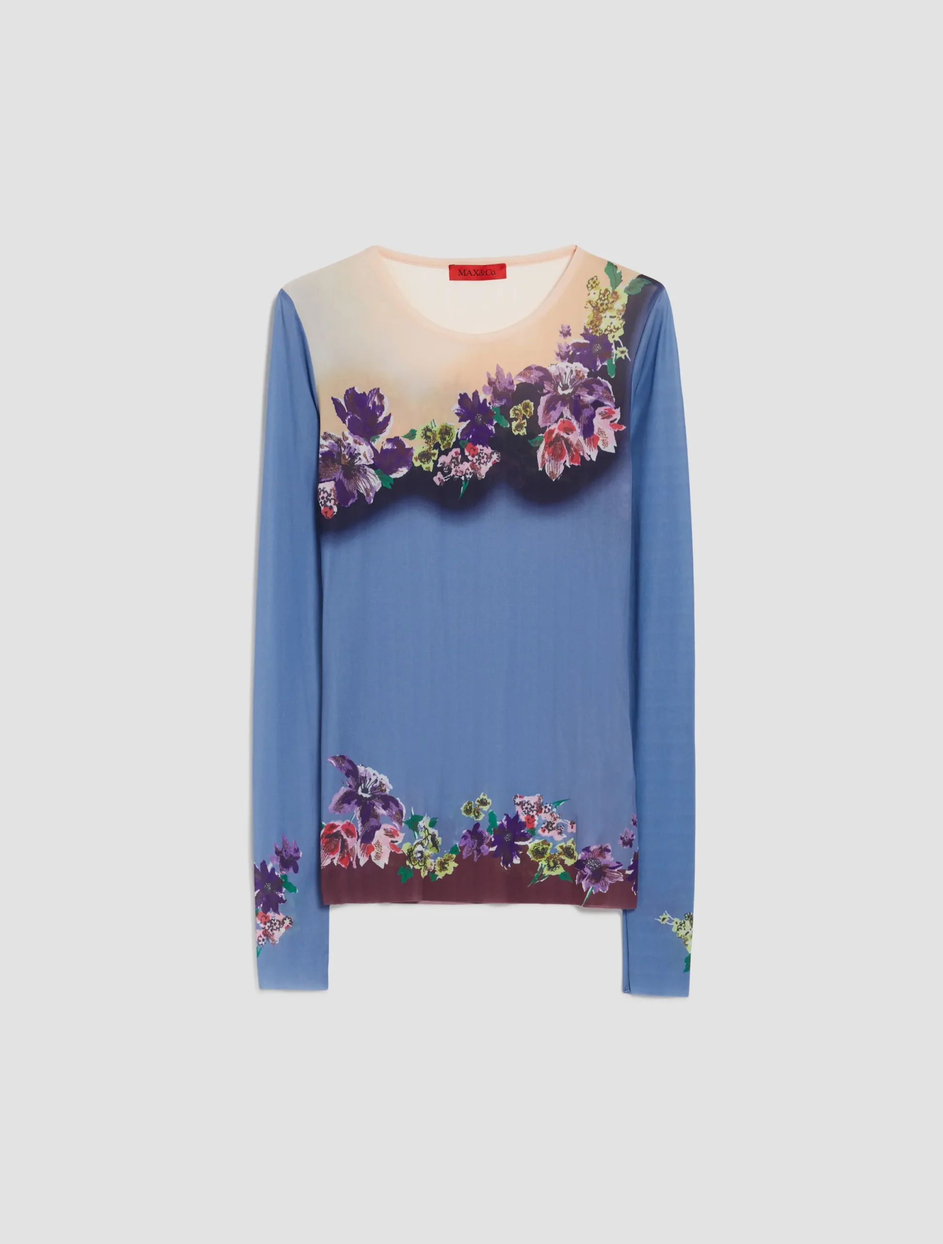 Tulle-jersey T-shirt
