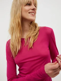 Tulle-jersey T-shirt