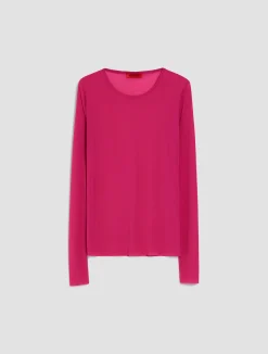 Tulle-jersey T-shirt