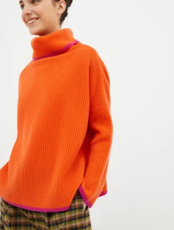 Turtleneck cashmere pullover