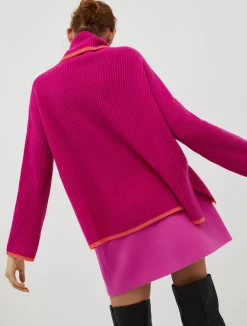 Turtleneck cashmere pullover