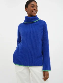 Turtleneck cashmere pullover