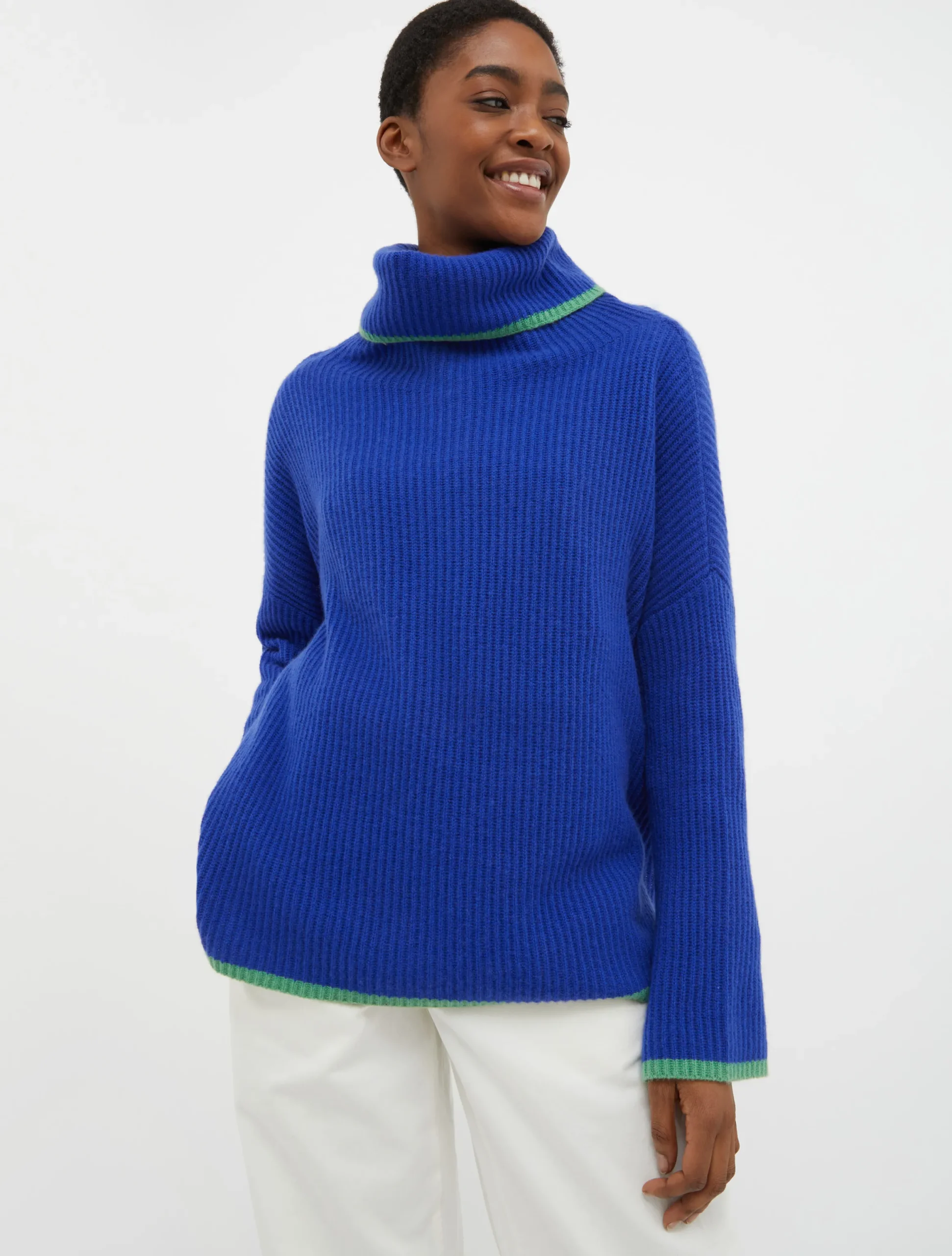 Turtleneck cashmere pullover