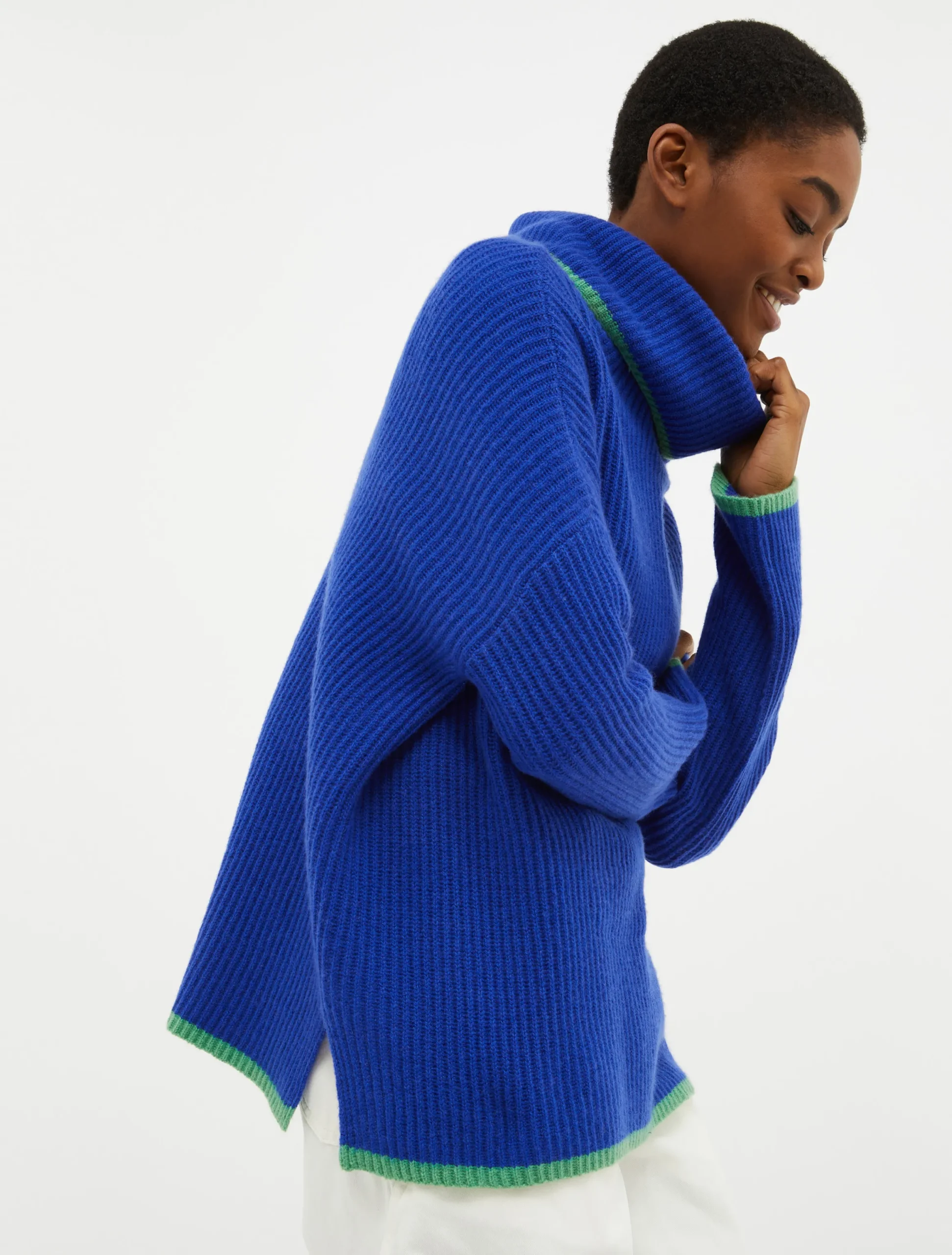 Turtleneck cashmere pullover