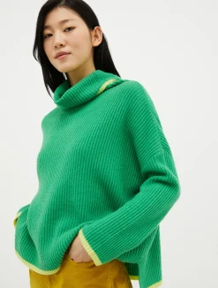 Turtleneck cashmere pullover