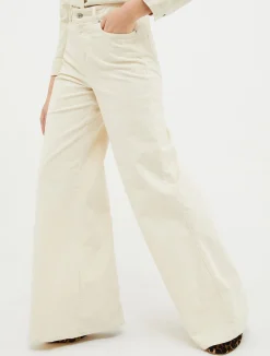 Velvet palazzo trousers