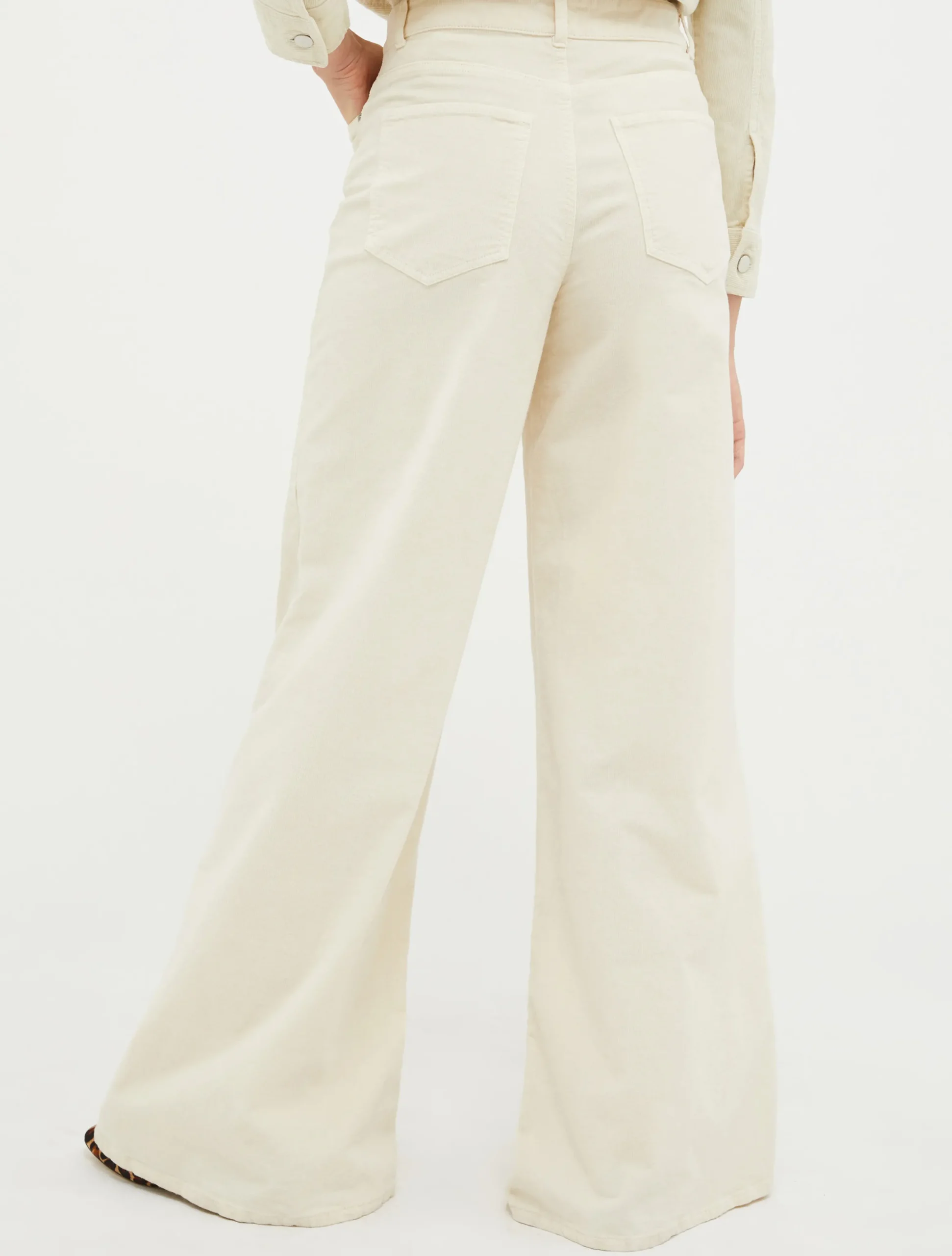 Velvet palazzo trousers