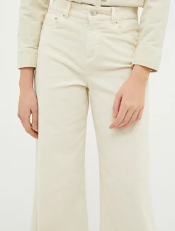 Velvet palazzo trousers