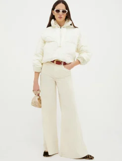 Velvet palazzo trousers