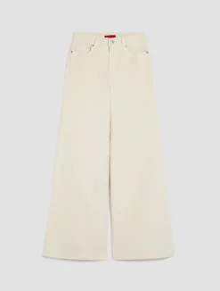 Velvet palazzo trousers
